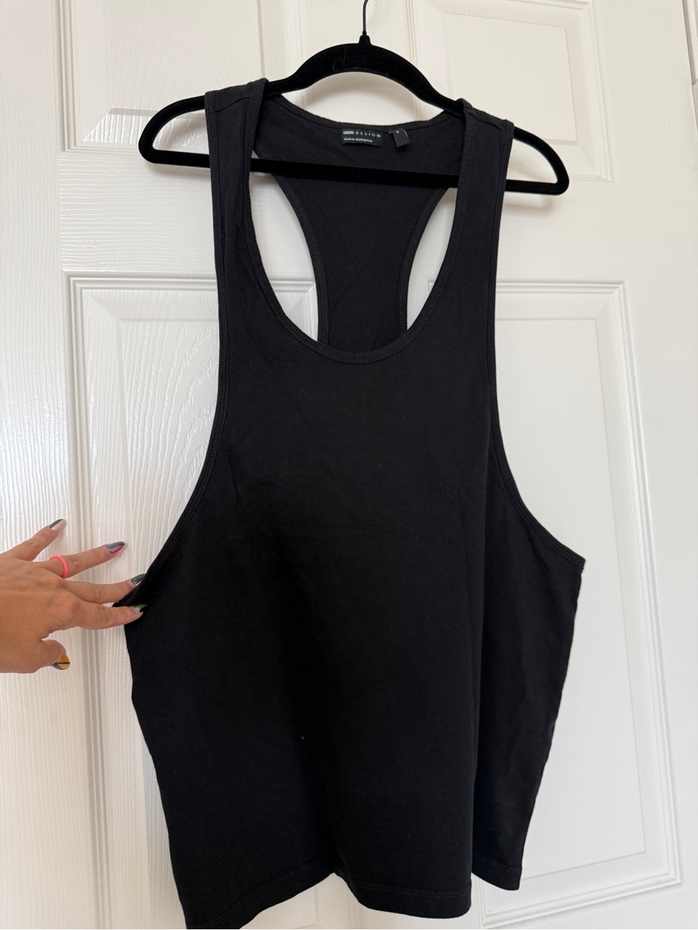 ASOS Black Racerback Muscle Tank